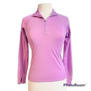 L.L. Bean Women’s Quarter Zip Pullover Sweatshirt Jacket Purple Size XS Reg